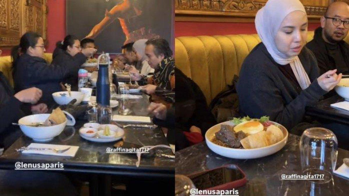 Artis Arya Ariestya makan di Le Nusa Paris milik Raffi Ahmad dan Nagita Slavina. (Instagram @lenusaparis)