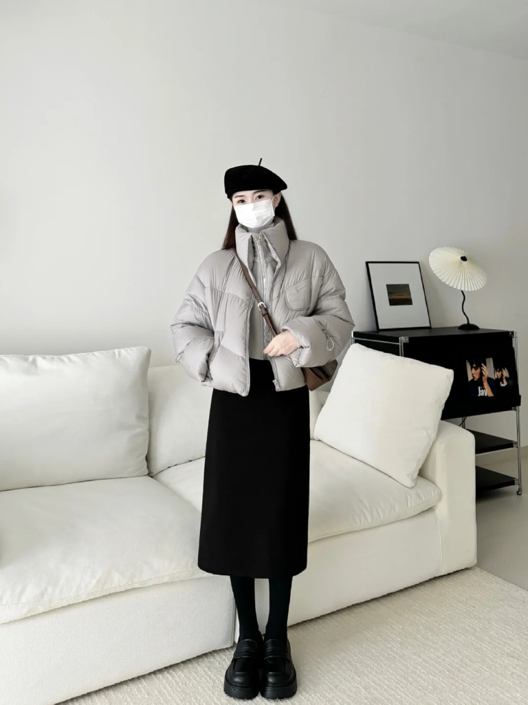 羽绒服穿搭技巧：学会了不管多大年龄，都能轻松显瘦又时尚