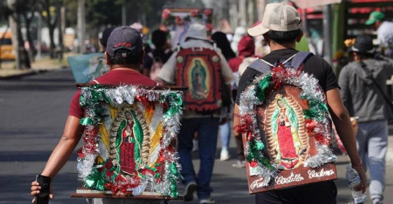 Peregrinos a la Basílica de Guadalupe Créditos: Archivo El Heraldo de México