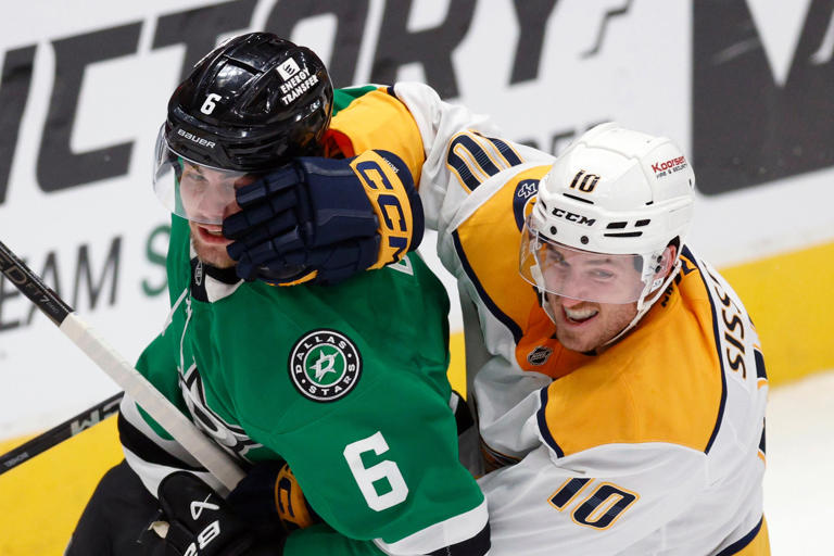 Stars Lian Bichsel Scores In His Nhl Debut But Predators Spoil The Night