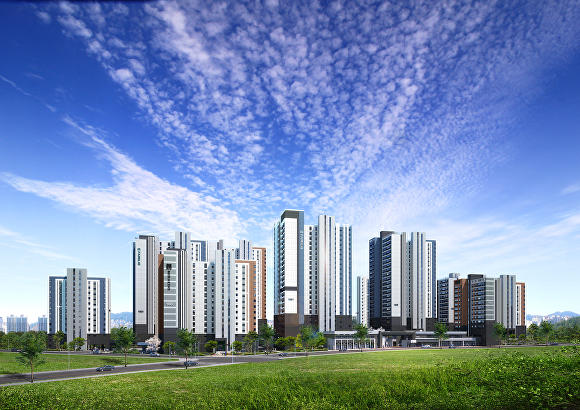 '고덕국제신도시 미래도 파밀리에' 견본주택 개관