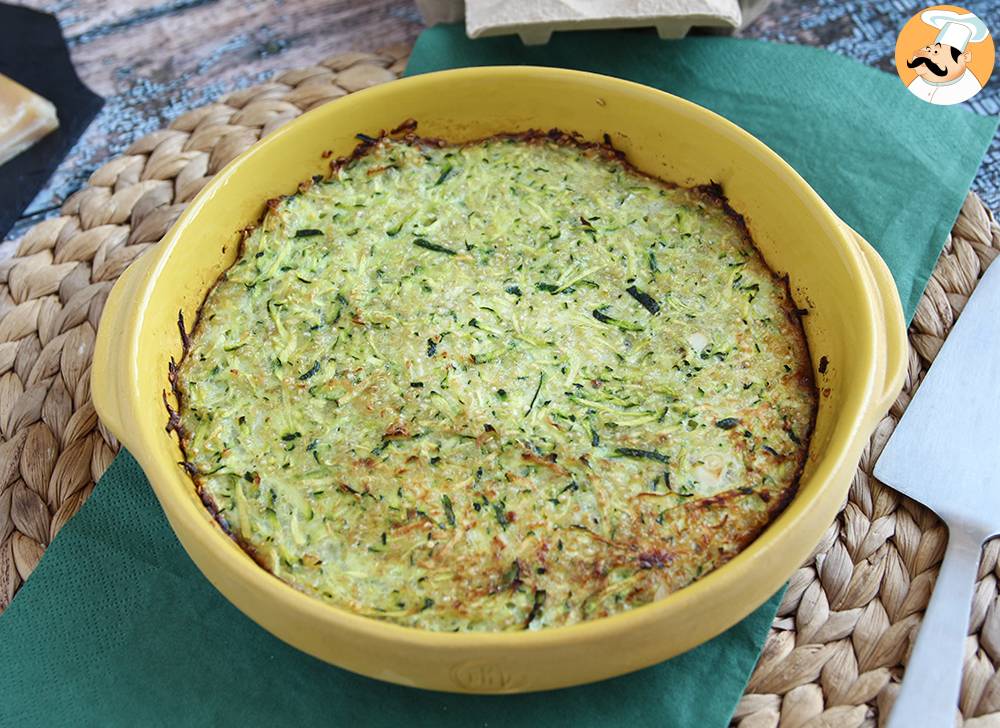 Omelett mit zucchini und quinoa