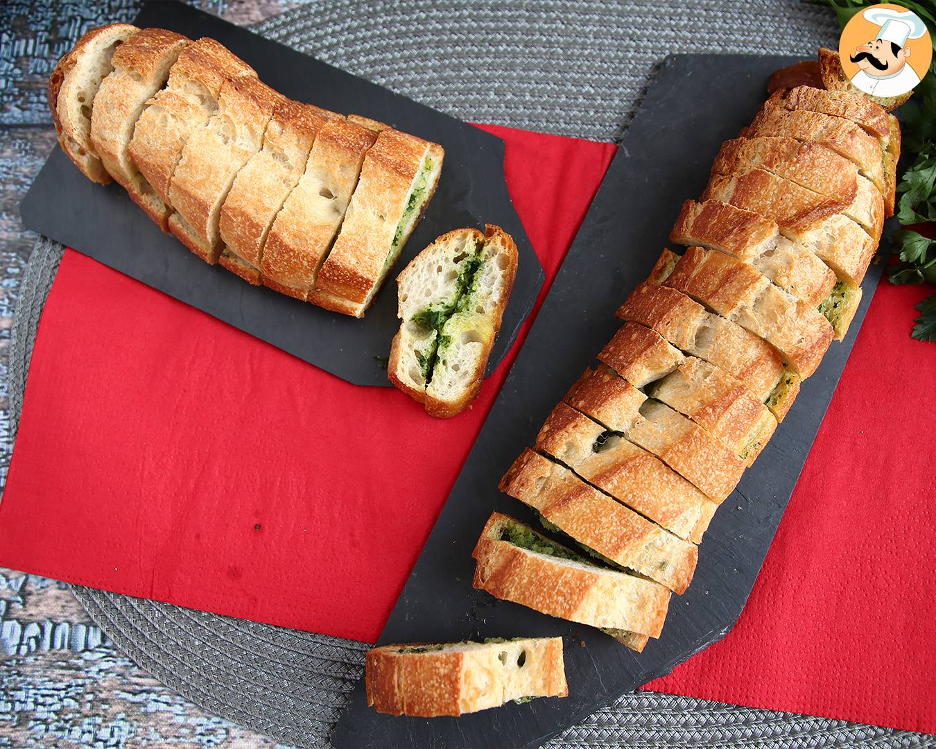 Prefou mit knoblauch und petersilie