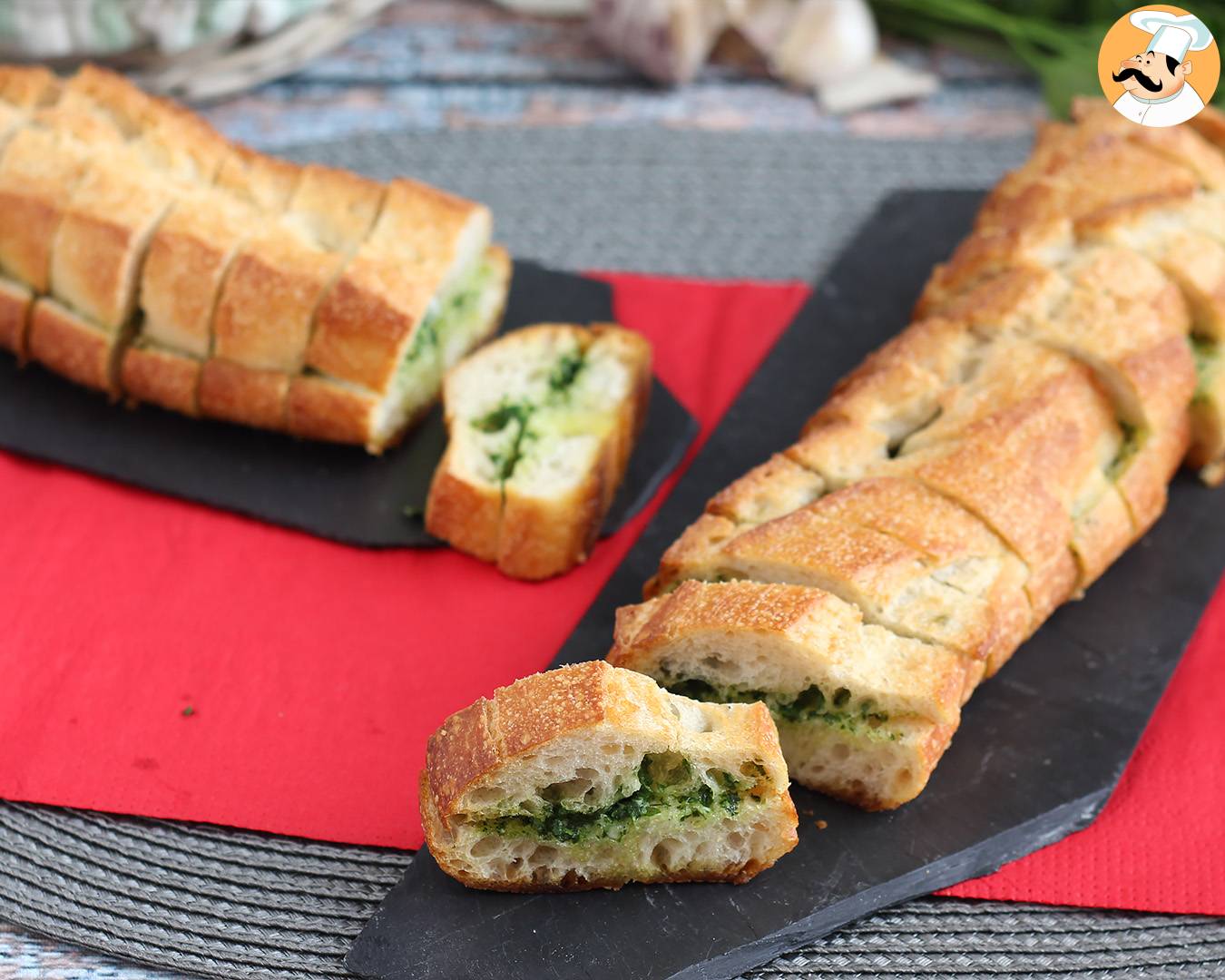 Prefou mit knoblauch und petersilie