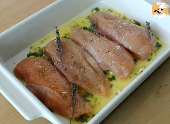 Gebackenes zitronenhähnchen