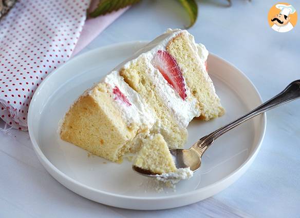 Schichtkuchen mit erdbeeren und mascarponecreme
