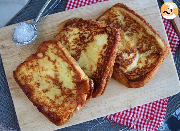 French toast mit erdnussbutter und gelee