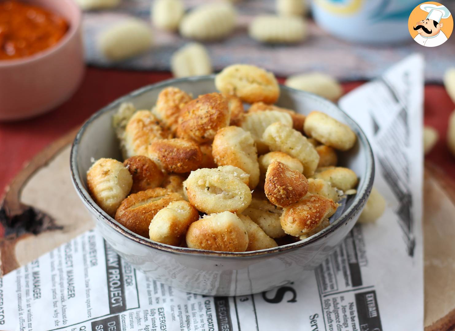 Knusprige parmesan-gnocchi im air fryer