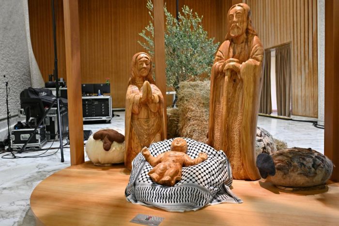 Vatican Removes Palestinian Keffiyeh Nativity Scene Amid Backlash