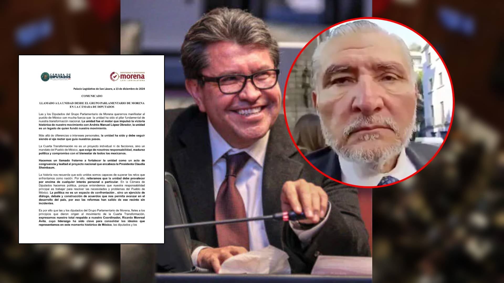 Millonaria pelea entre Monreal y Adán Augusto provoca reacción de Morena