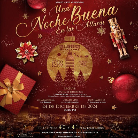 Navidad en la Torre Latinoamericana (Foto: Latino Seguros)