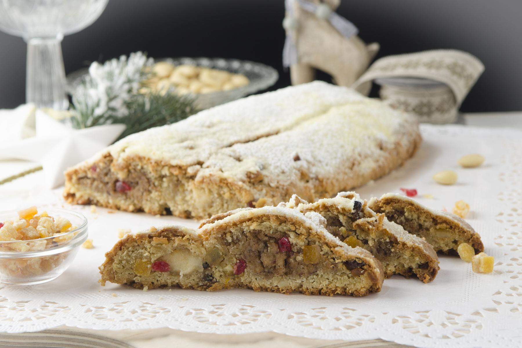 Rezepttipp: Weihnachtsstollen mit Mandeln, Ingwer und Aranzini