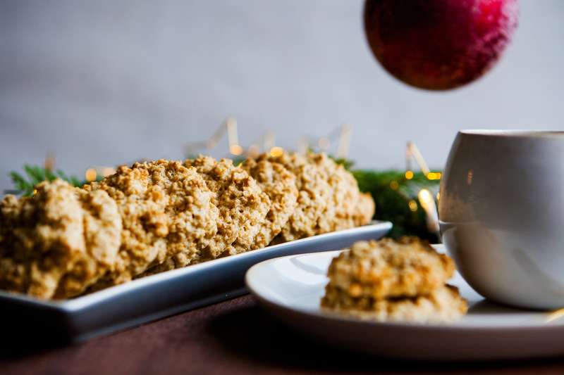 Back-Rezept: Einfache Haferflocken-Plätzchen mit Mandeln