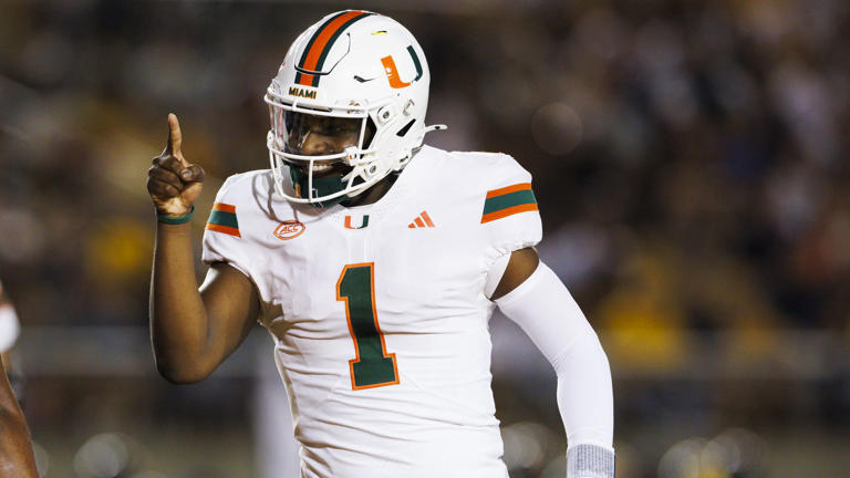 Miami Hurricanes QB Cam Ward named ACC Player of the Year, Offensive ...