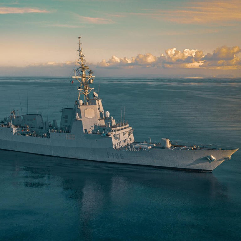 La fragata Cristóbal Colón de la Armada, en una imagen oficial.