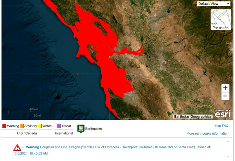Tsunami alert humboldt