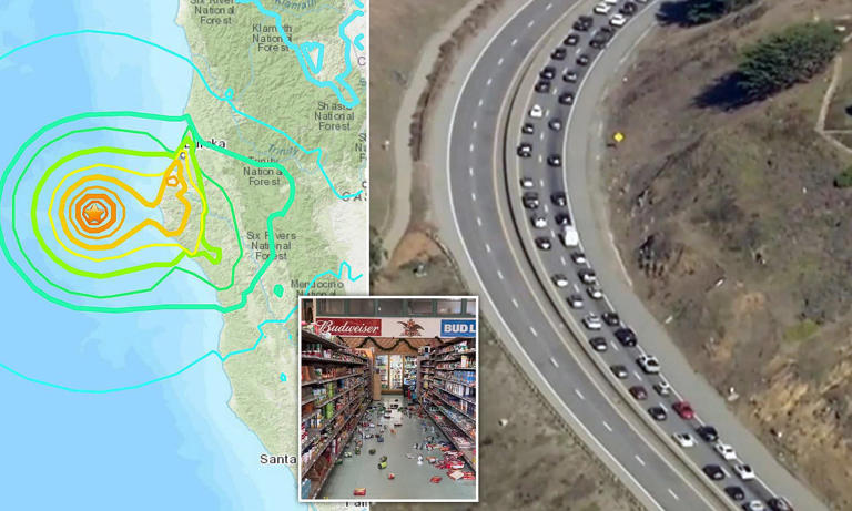 Tsunami issued in california