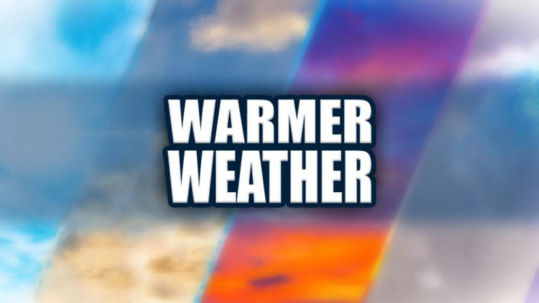 Warmer weather after a cold spell