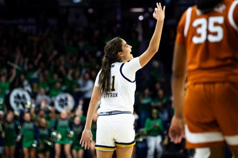 No. 10 Notre Dame hands No. 4 Texas its 1st loss of the season