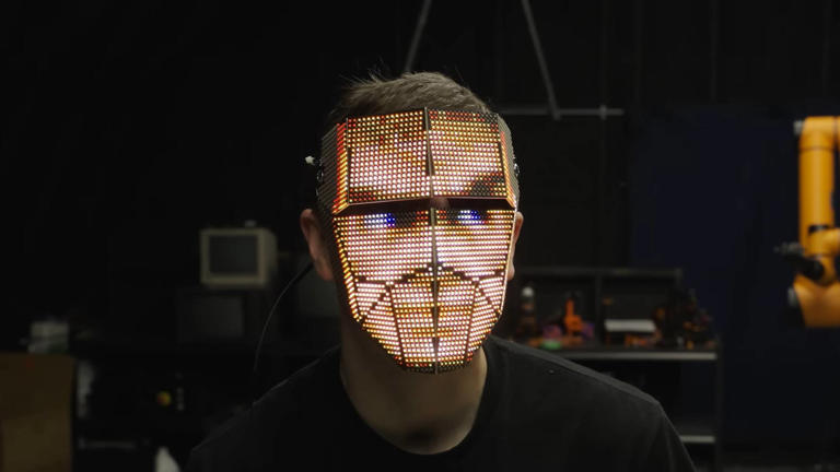 Preem: This face-changing LED mask looks like it's been teleported ...