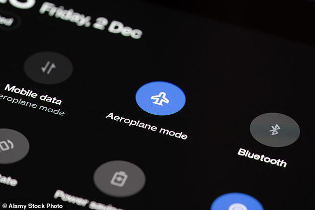 Flyers are advised to turn their phones on Airplane mode to avoid interfering with communication systems on the flight. The closer a passenger is sitting to the cockpit, the more likely their phone will cause an interference