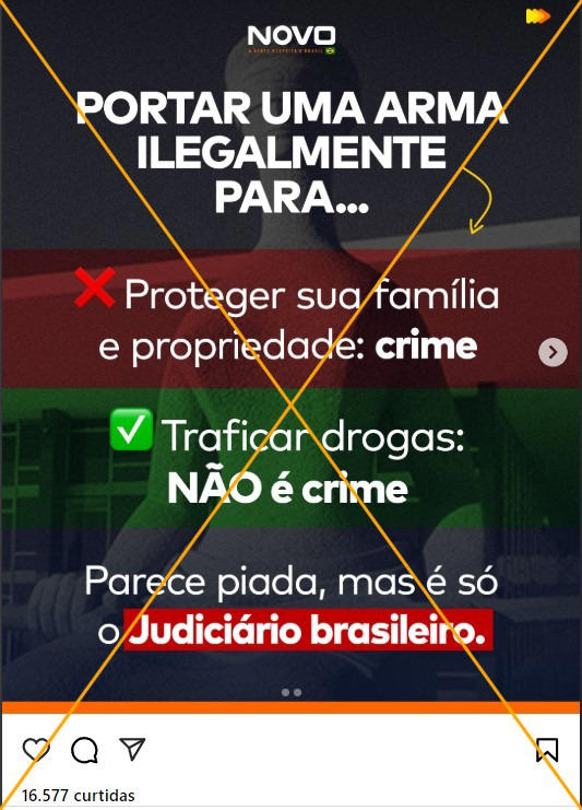 Captura de tela feita em 5 de dezembro de 2024 de uma publicação no Instagram
