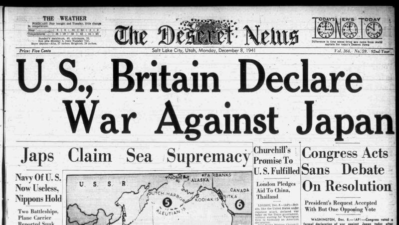 Deseret News Archives Attack On Pearl Harbor Changed America Forever