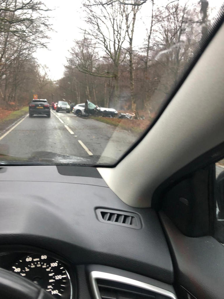 Michail Antonio was taken to hospital after the crash (UKNIP)