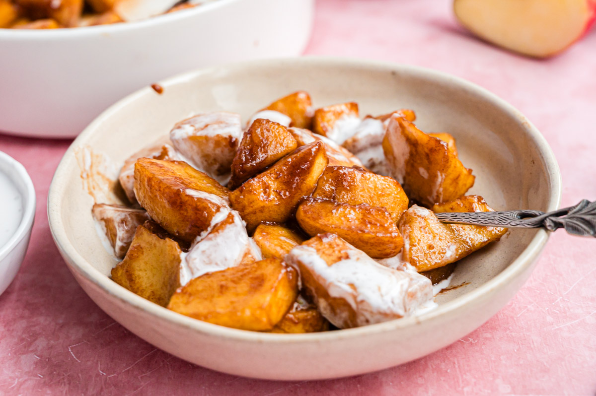 Gebackene Äpfel mit Zimt aus dem Airfryer