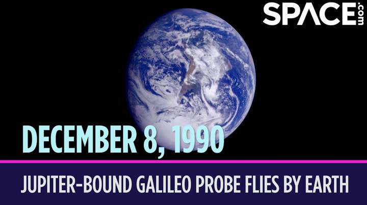 OTD In Space - December 8: Jupiter-Bound Galileo Probe Flies By Earth