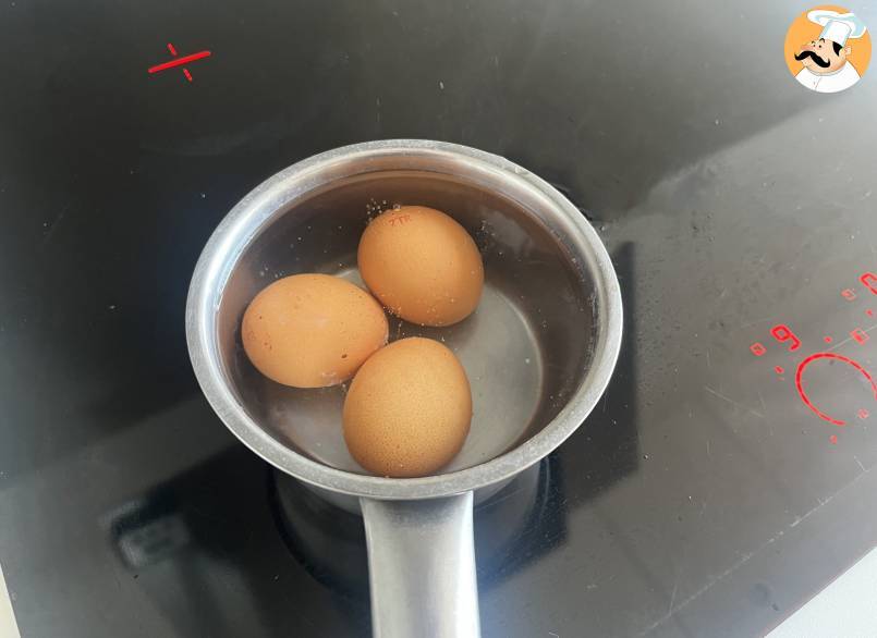 Hardgekookte eieren - Recepten Easy Fry Compact