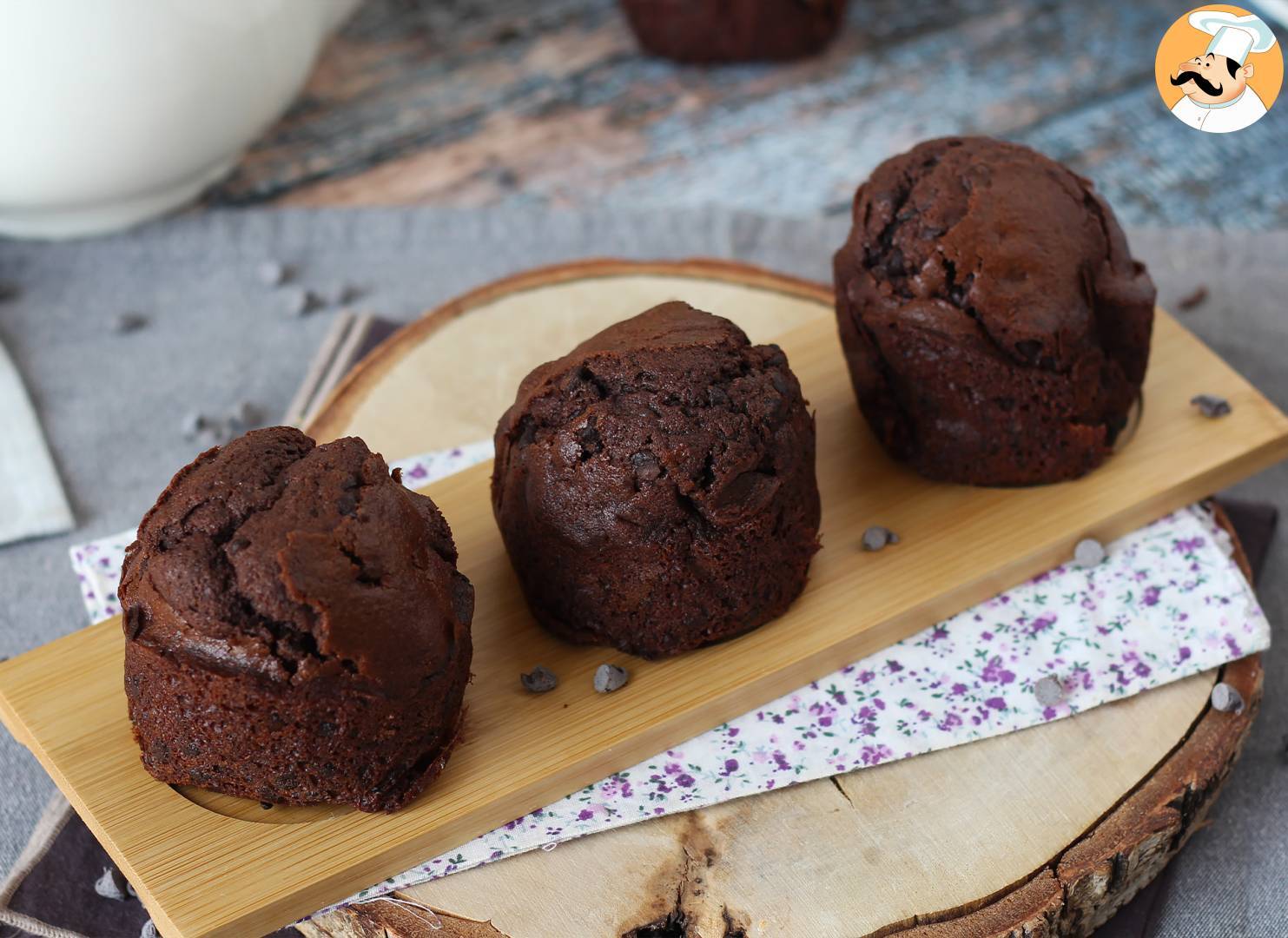 Die besten schokoladenmuffins: riesig und saftig