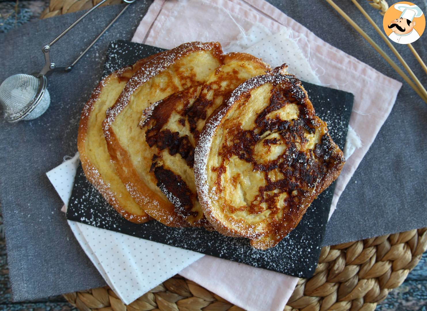 Verlorene brioche, weich und knusprig
