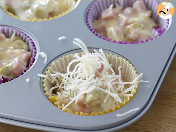 Salzige muffins zum aperitif
