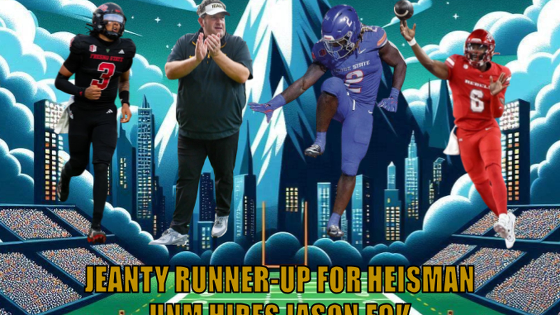 Jeanty runnerup for Heisman, UNM hires Jason Eck, Bowl game previews + portal updates! HP Ep