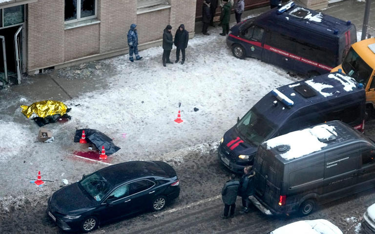 Lt Gen Igor Kirillov and his assistant were killed when an SBU agent ‘remotely activated’ an IED outside of his apartment block - AP