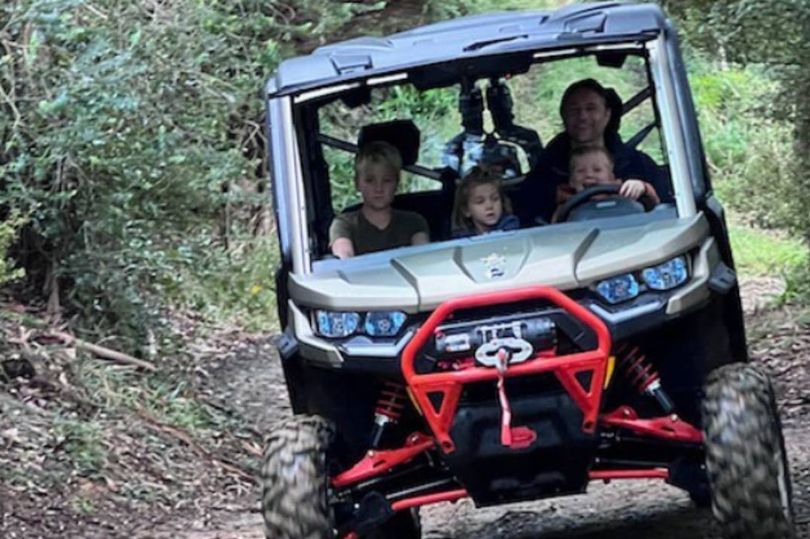 Virgin River star Martin Henderson has shared pictures of him spending quality time with his girlfriend Penny Hay's children.