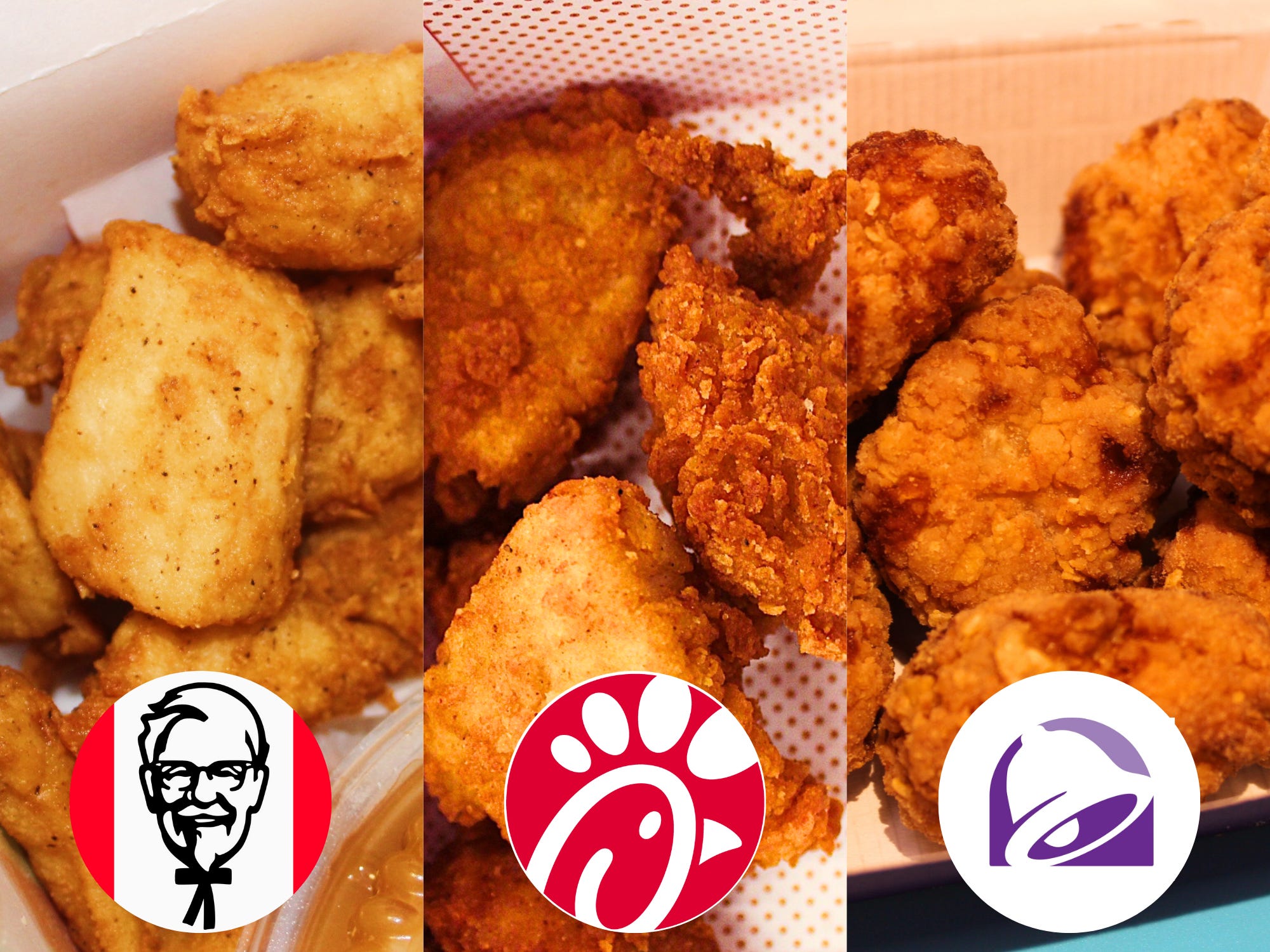 We ranked chicken nuggets from 6 fastfood chains. Taco Bell's new