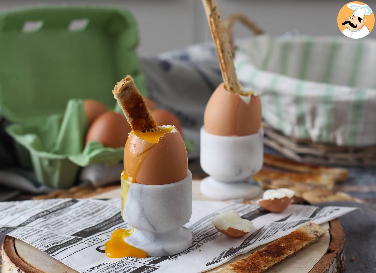 Gekochte eier im air fryer