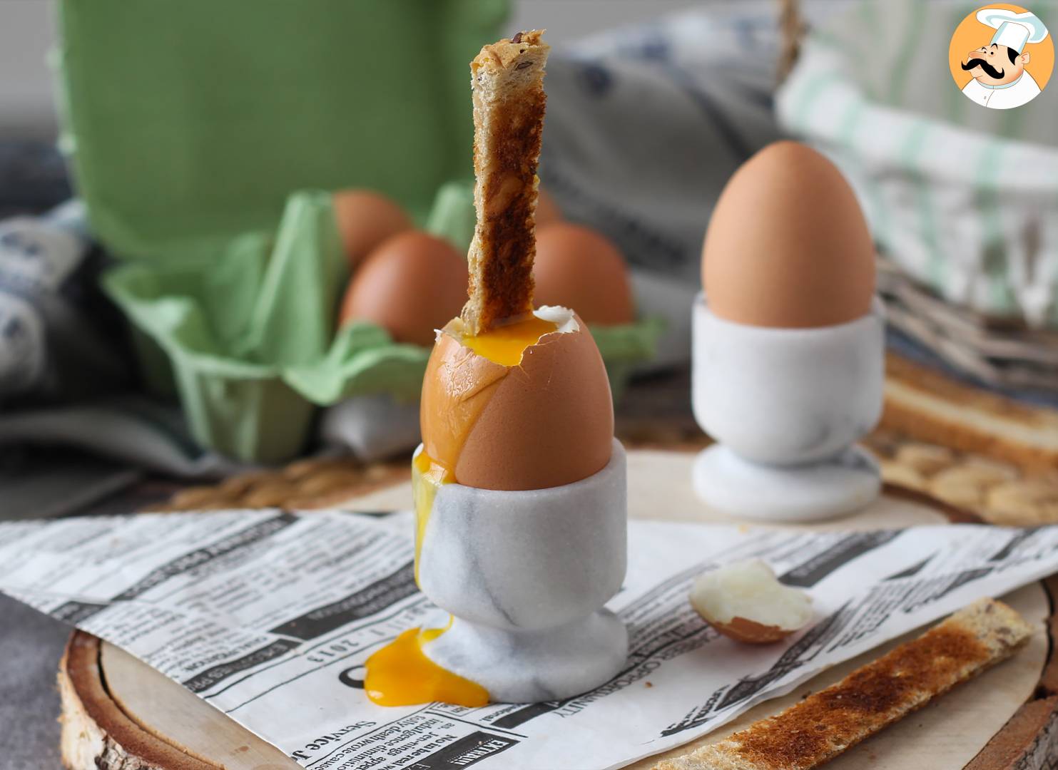 Gekochte eier im air fryer