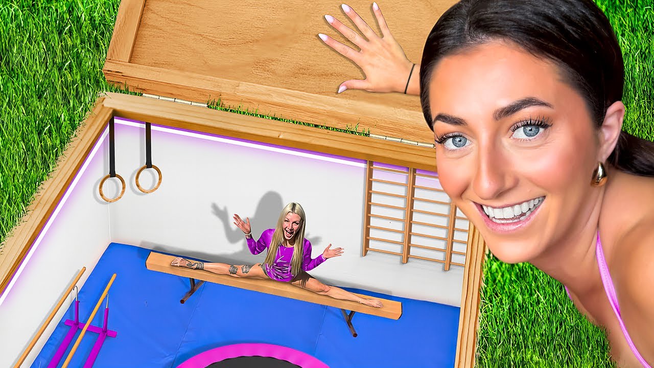Building a secret public gymnastics gym surprises strangers