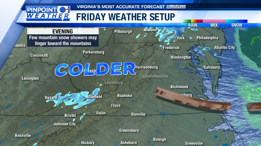 Pinpoint Weather: Trending Colder Into The Weekend