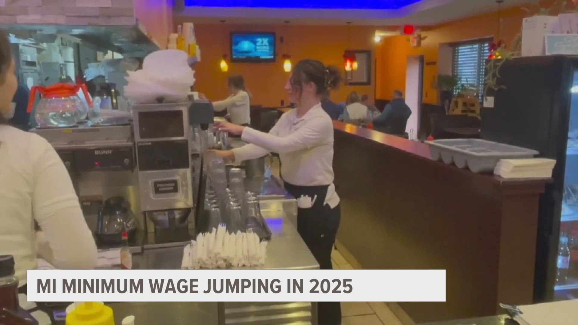 Michigan minimum wage jumping in 2025