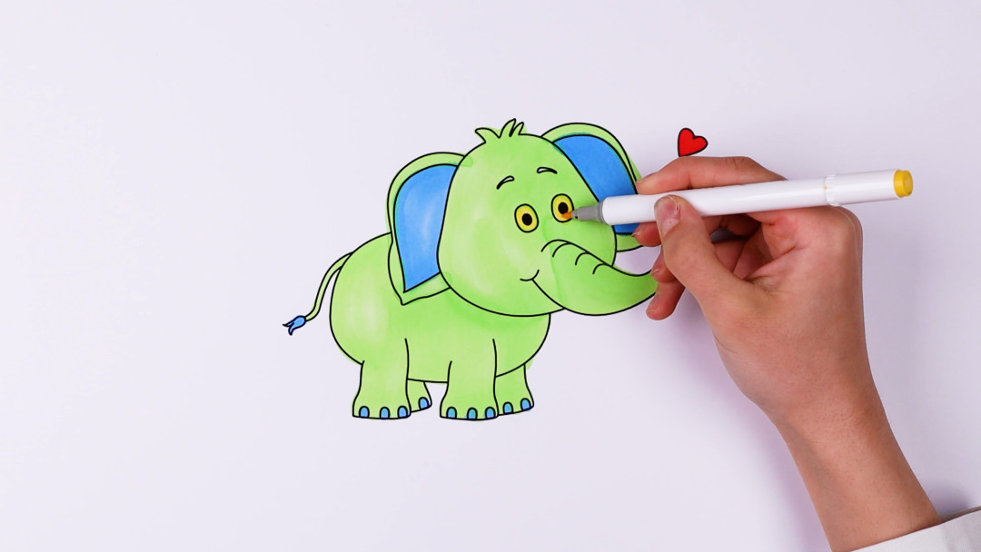 Drawing of an Elephant Coloring - AA1wAZeB.img