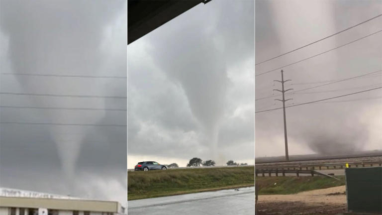 Multiple tornadoes sighted around southeastern Texas as severe storms ...