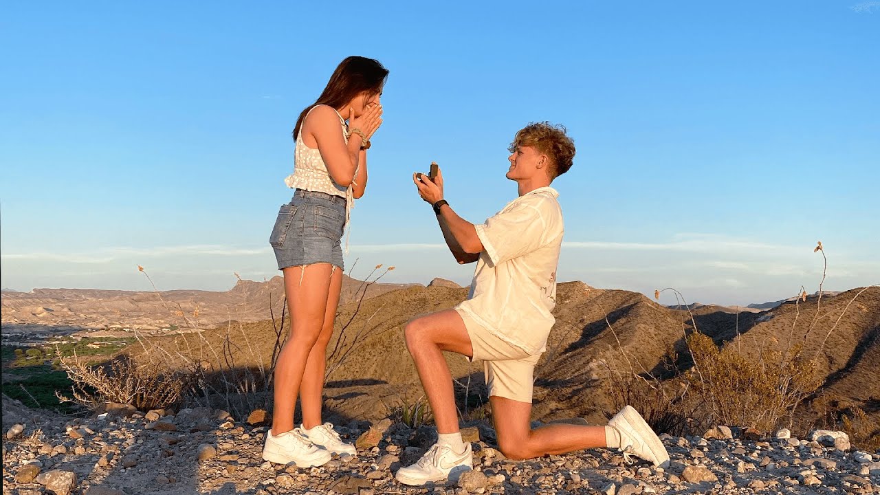 I proposed under the stars at the place we first said 