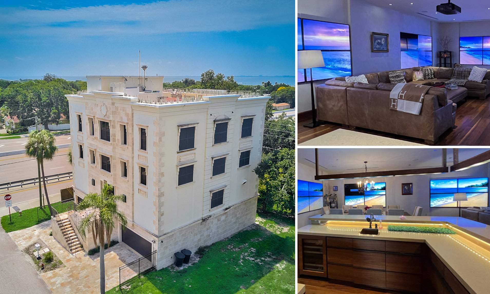 Sprawling Florida home with 'virtual reality windows' hits the market