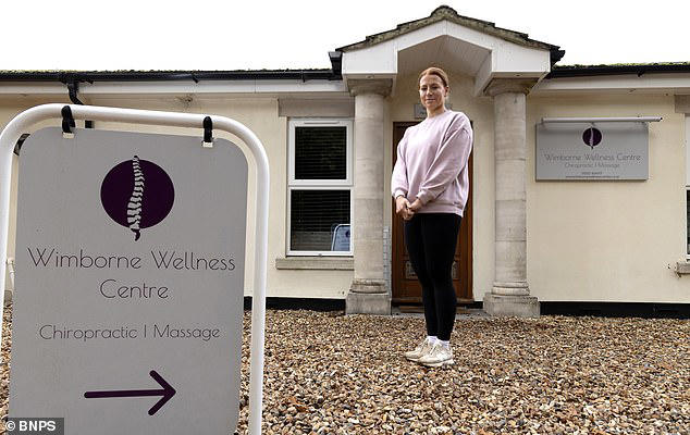 Sophie Younghusband at the entrance to her business, which could be forced to close