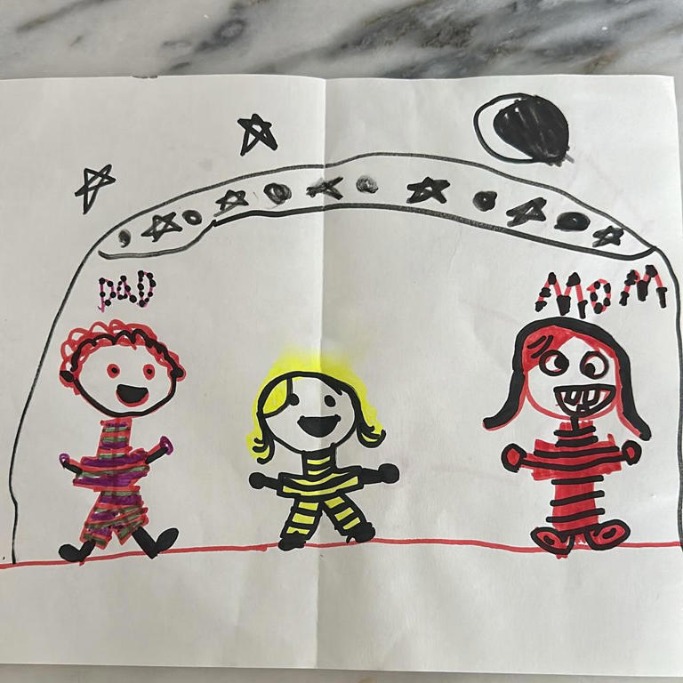 Marina'a daughter drew this jokey picture