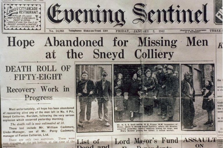 57 miners killed in Sneyd Colliery disaster 84 years ago today